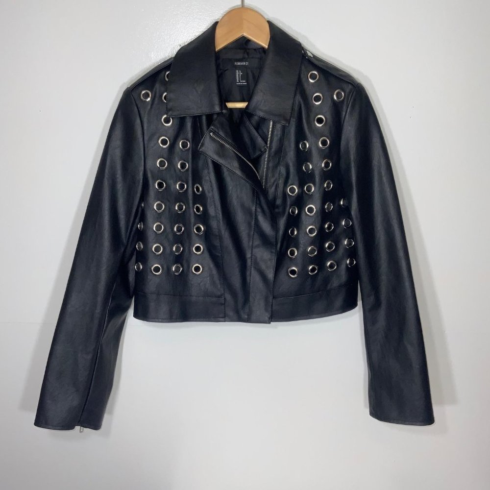 NWOT Forever 21 Large Faux Leather Jacket